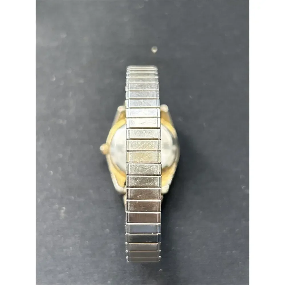 Milan Two Tone Women’s Stretch Band Quartz Watch
